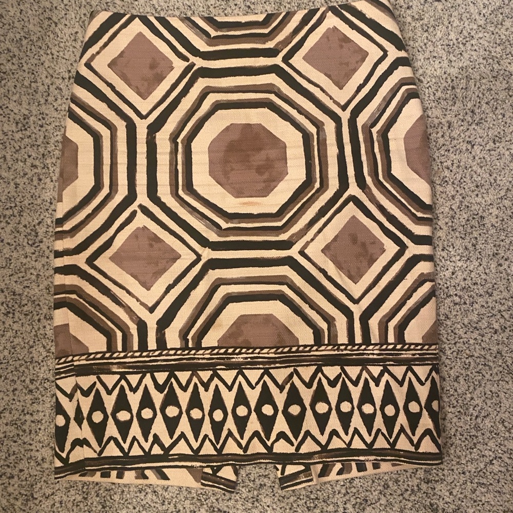 Loft Aztec Pencil Skirt